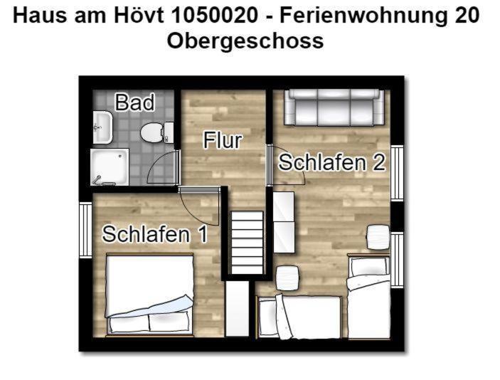 Haus Am Hoevt - Ferienwohnung 20 Гьорен Екстериор снимка